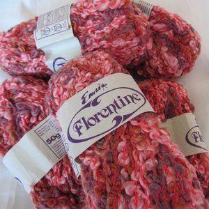 Lot of 5sks Emu Florentine Yarn, Wool Blend, made in Italy